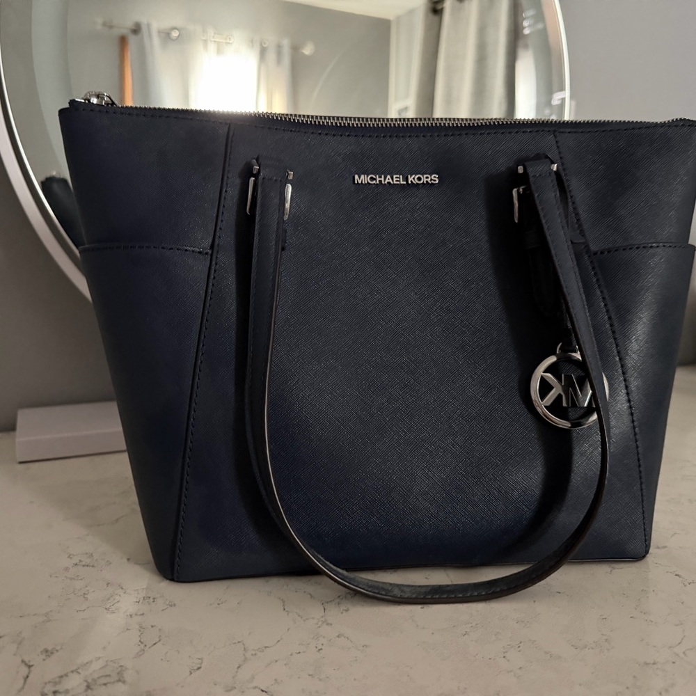 Michael Kors Dark Blue Tote Bag